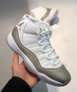 Air Jordan 11 White/Metallic Silver-Vast Grey