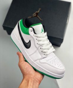 Air Jordan 1 Low Lucky Green White 553558-129