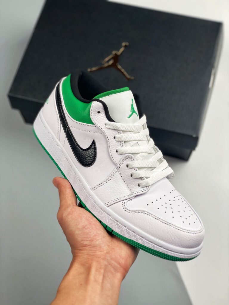 Air Jordan 1 Low Lucky Green White 553558-129