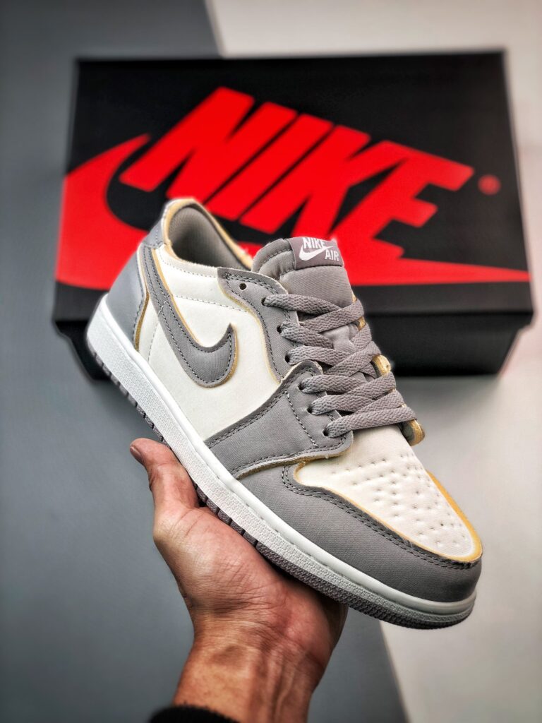 Air Jordan 1 Low OG EX Tech Grey/Light Orewood Brown-White