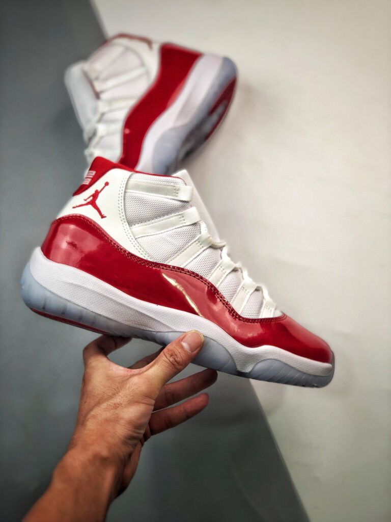 Air Jordan 11 Cherry White/Varsity Red-Black CT8012-116 - Image 2
