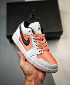 Air Jordan 1 Low GS White/Light Madder Root-Black DM8960-801