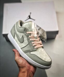 Air Jordan 1 Low Light Iron Ore/White-Atmosphere DQ6076-001