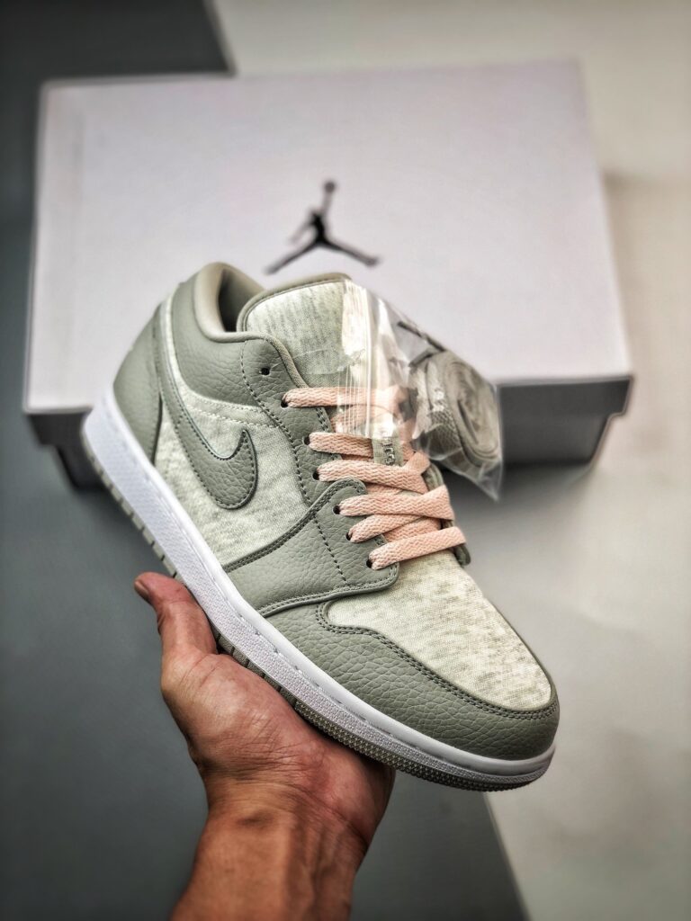 Air Jordan 1 Low Light Iron Ore/White-Atmosphere DQ6076-001
