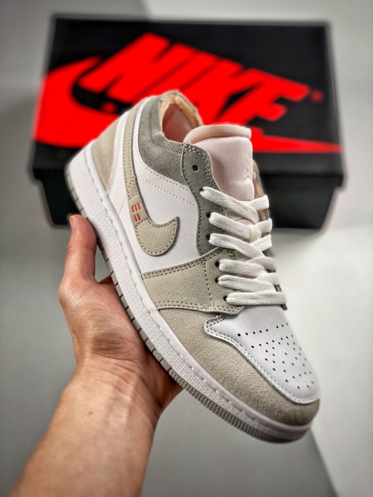 Air Jordan 1 Low ” Inside Out” White/Grey-Sail DN1635-100