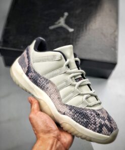 Air Jordan 11 Low SE “Snakeskin” Light Bone/University Red-Sail-Black