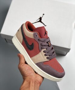Air Jordan 1 Low Canyon Rust/Black-Purple Smoke DC0774-602