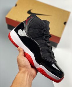 Air Jordan 11 ‘Bred 2019’ Black/White-Varsity Red 378037-061
