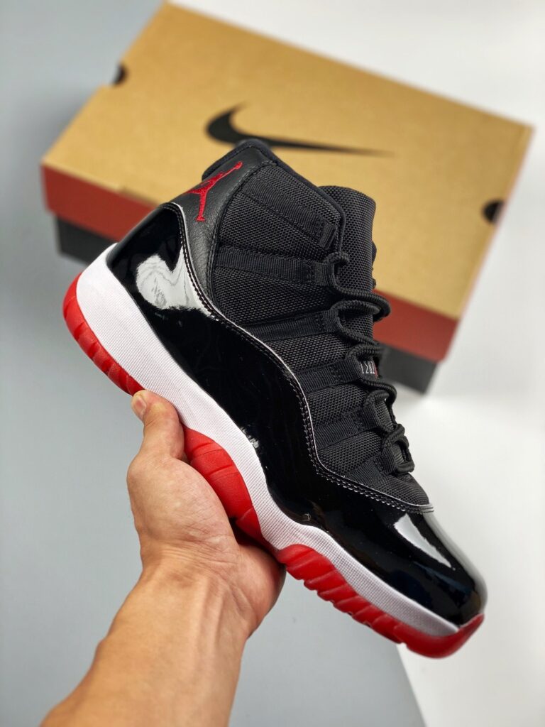 Air Jordan 11 ‘Bred 2019’ Black/White-Varsity Red 378037-061