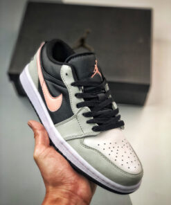 Air Jordan 1 Low Black Grey Pink 553558-062