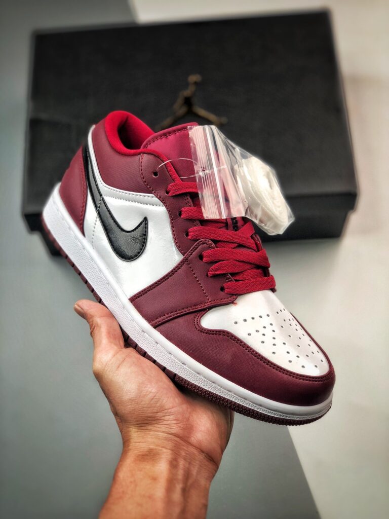 Air Jordan 1 Low Noble Red/White/Black 553558-604