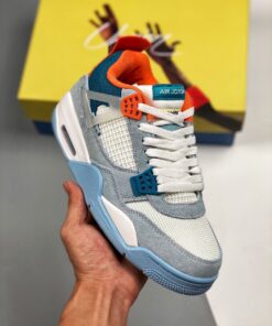 Air Jordan 4 White Blue Red
