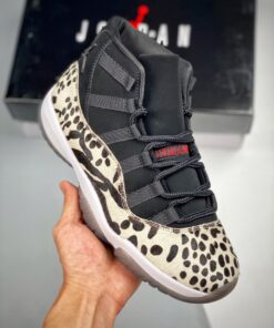 Air Jordan 11 ” Animal Instinct” Black/Red-Sail-White