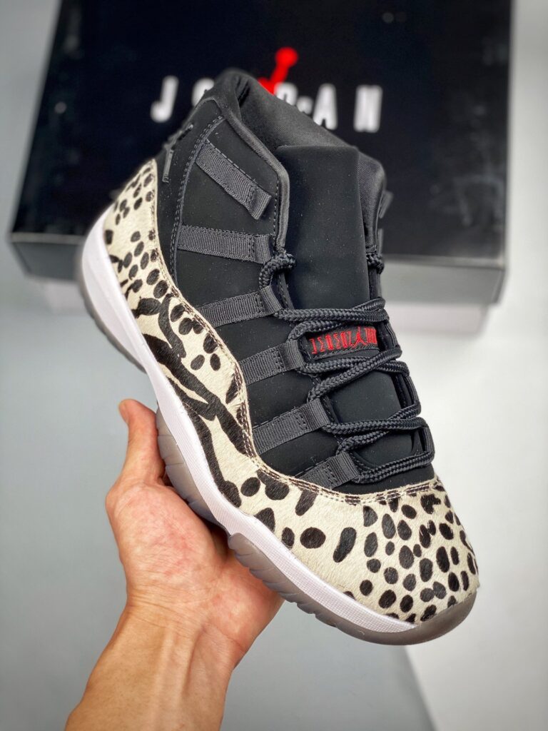 Air Jordan 11 ” Animal Instinct” Black/Red-Sail-White