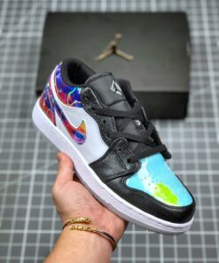 Air Jordan 1 Low Galaxy Prints Black CW7309-090