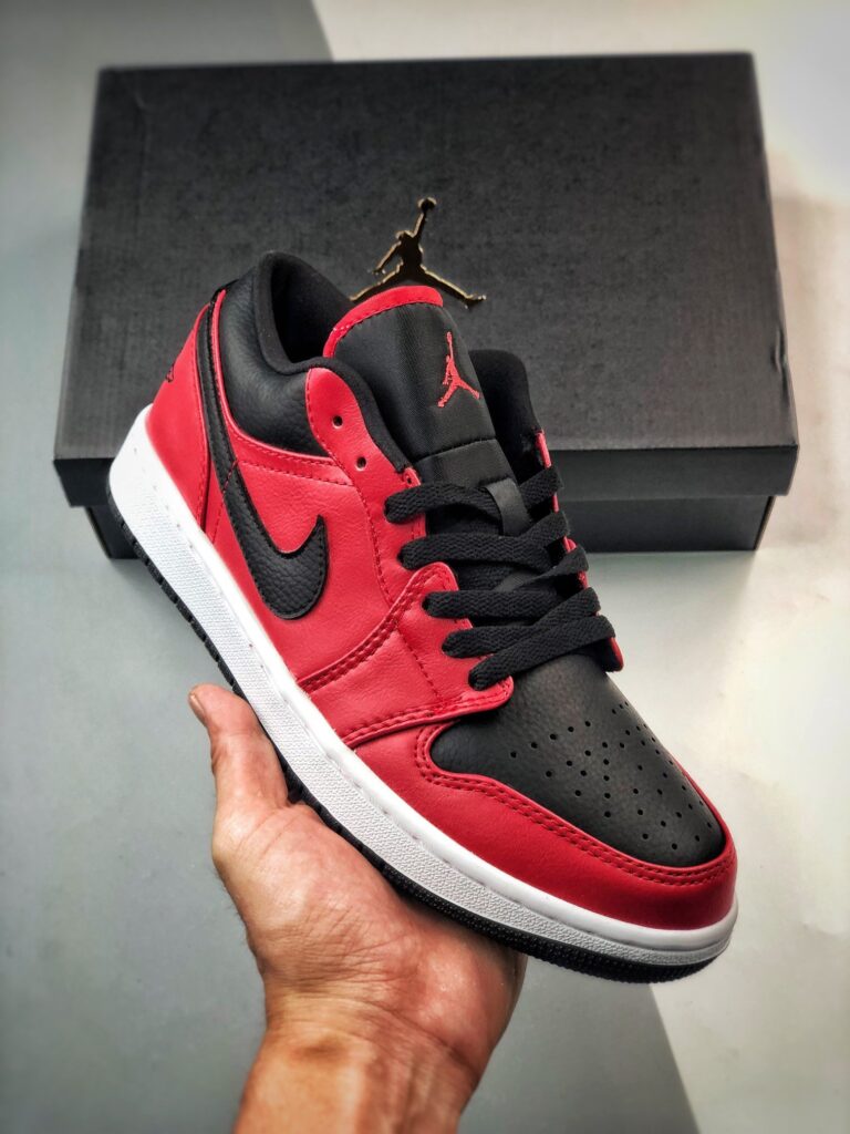 Air Jordan 1 Low Gym Red/Black-White 553558-605