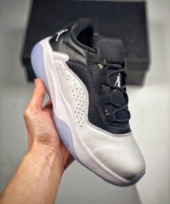 Air Jordan 11 CMFT Low White/Black-Ghost Green-Metallic Silver