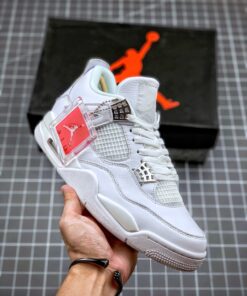 Air Jordan 4 “Pure Money” White/Metallic Silver