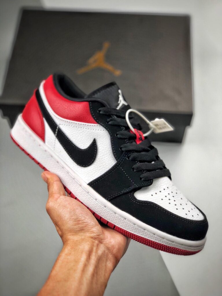 Air Jordan 1 Low ‘Black Toe’ Black Red 553558-116