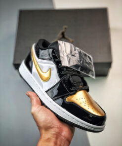 Air Jordan 1 Low ” Copper Toe” Metallic Gold/Black-White