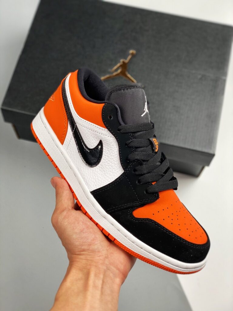 Air Jordan 1 Low ” Shattered Backboard” Starfish/Black-Sail