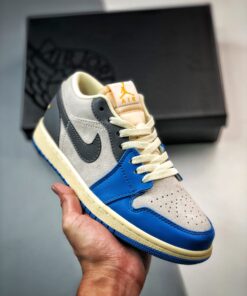 Air Jordan 1 Low ” UNC Grey” White/University Blue-Grey-Sail