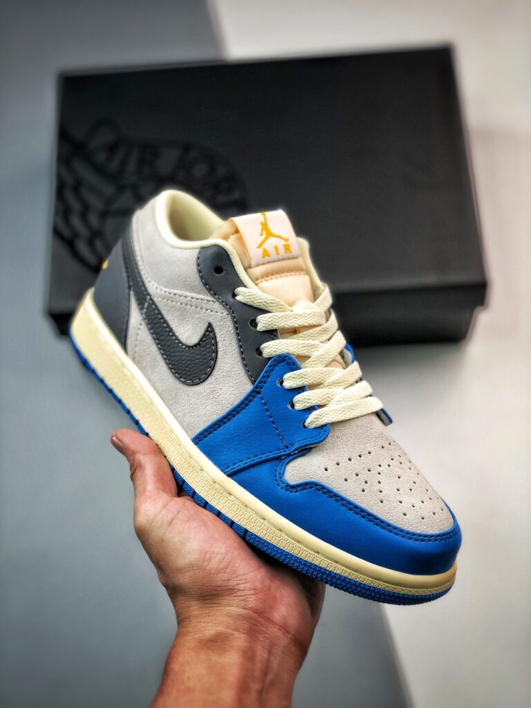 Air Jordan 1 Low ” UNC Grey” White/University Blue-Grey-Sail
