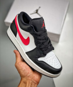 Air Jordan 1 Low Black/Siren Red-White DC0774-004