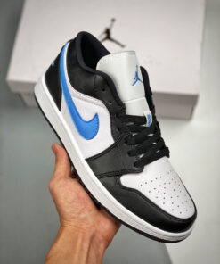 Air Jordan 1 Low Black/University Blue-White