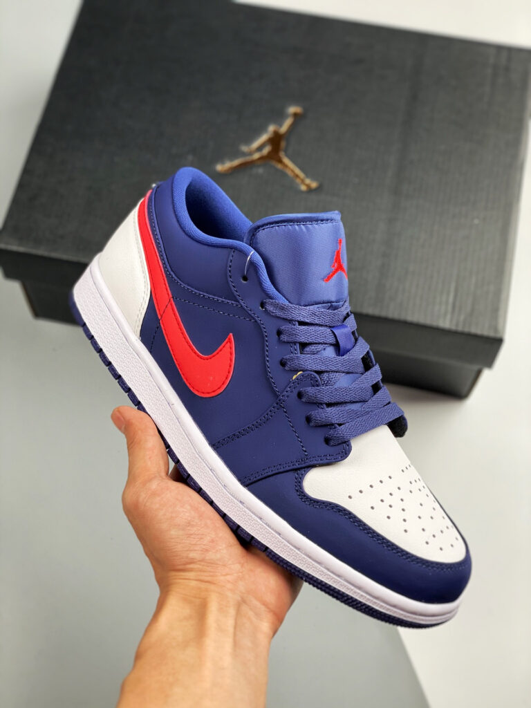 Air Jordan 1 Low ” USA” Navy Blue/White-Red CZ8454-400