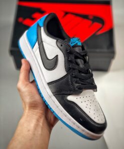 Air Jordan 1 Low OG ” UNC” White/Dark Powder Blue-Black CZ0790-104