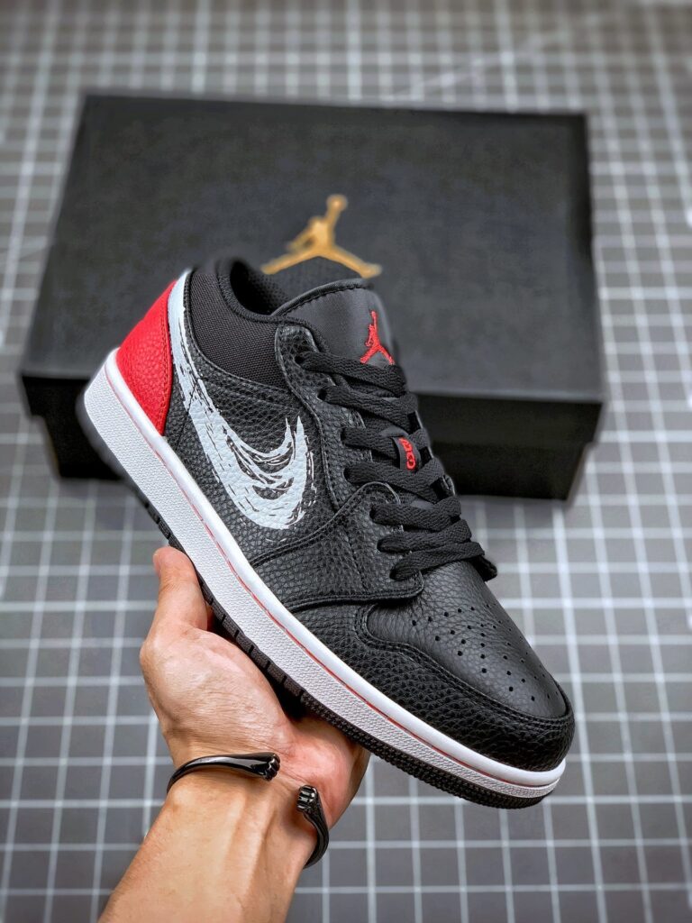 Air Jordan 1 Low ” Brushstroke Swoosh”