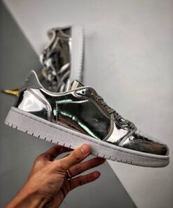 Air Jordan 1 Low Pinnacle Metallic Silver/White