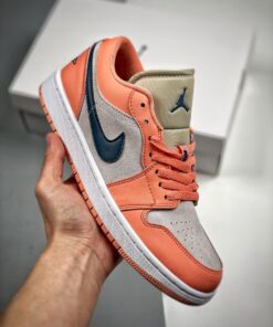 Air Jordan 1 Low Light Madder Root/Dark Teal Green DC0774-800