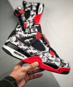 Air Jordan 4 ‘Tattoo’ Black/Fire Red-Black-White