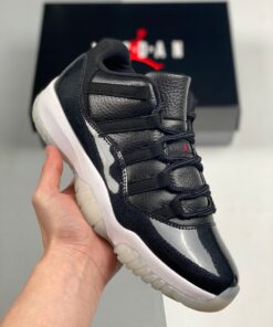 Air Jordan 11 Low “72-10” Black/Gym Red/White/Sail