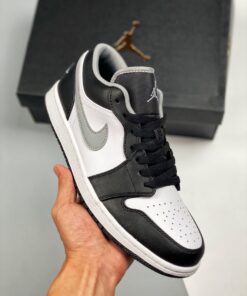 Air Jordan 1 Low Black Medium Grey 553558-040