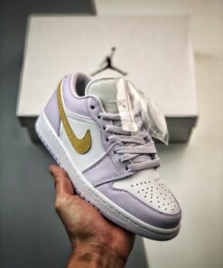 Air Jordan 1 Low Barely Grape/Lemon Wash-White DC0774-501