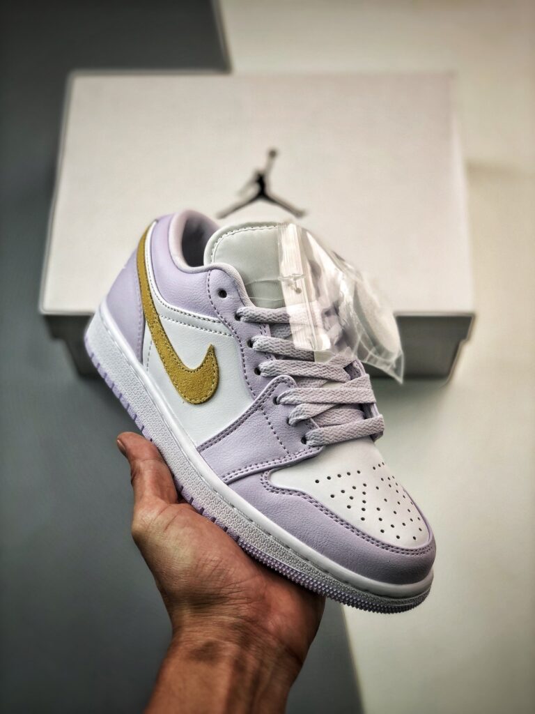Air Jordan 1 Low Barely Grape/Lemon Wash-White DC0774-501