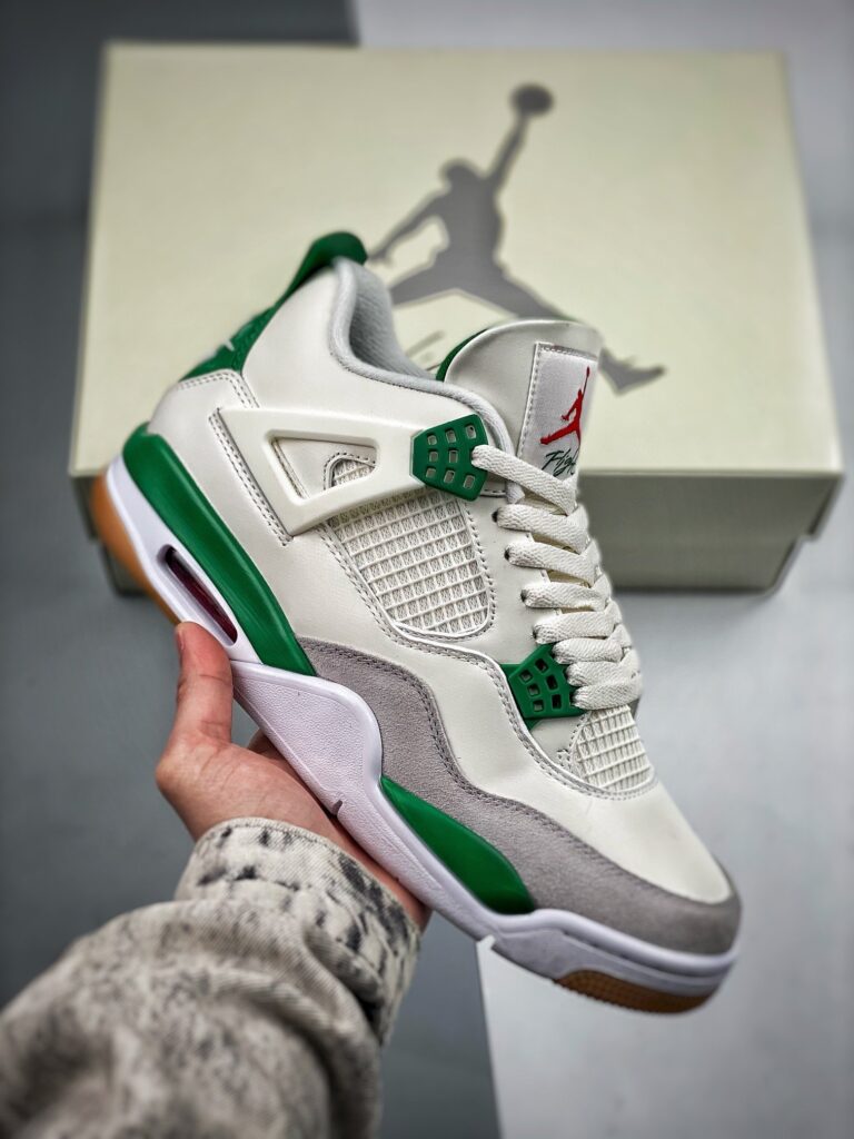 Nike SB x Air Jordan 4 Sail/Pine Green-Neutral Grey DR5415-103
