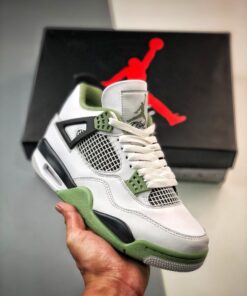 Air Jordan 4 White/Seafoam-Dark Ash-Neutral Grey AQ9129-103