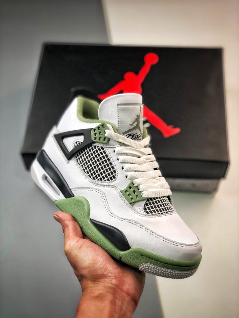 Air Jordan 4 White/Seafoam-Dark Ash-Neutral Grey AQ9129-103
