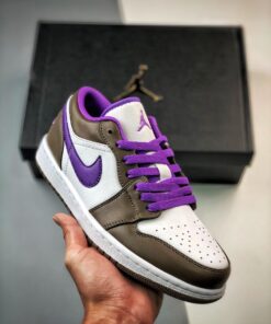 Air Jordan 1 Low Palomino/Wild Berry-White 553558-215