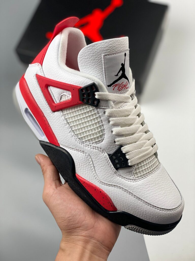 Air Jordan 4 ” Red Cement” White/Fire Red-Black DH6927-161
