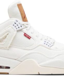 Levi's x Air Jordan 4 Retro 'White Denim' AO2571-100