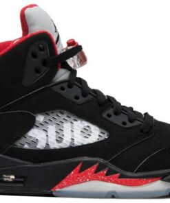Supreme x Air Jordan 5 Retro 'Black' 824371-001