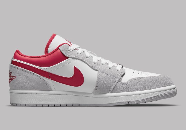 Air Jordan 1 Low SE 'Light Smoke Grey Gym Red' DC6991-016 - Image 3