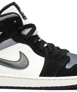 Air Jordan 1 Mid SE 'Satin Smoke Grey' 852542-011
