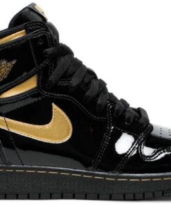 Air Jordan 1 Retro High OG 'Black Gold Patent' 555088-032
