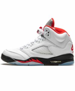 Youth Air Jordan 5 Retro GS “Fire Red Silver Tongue”